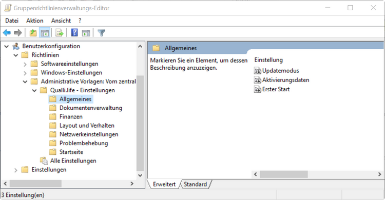 Gruppenrichtlinieneditor